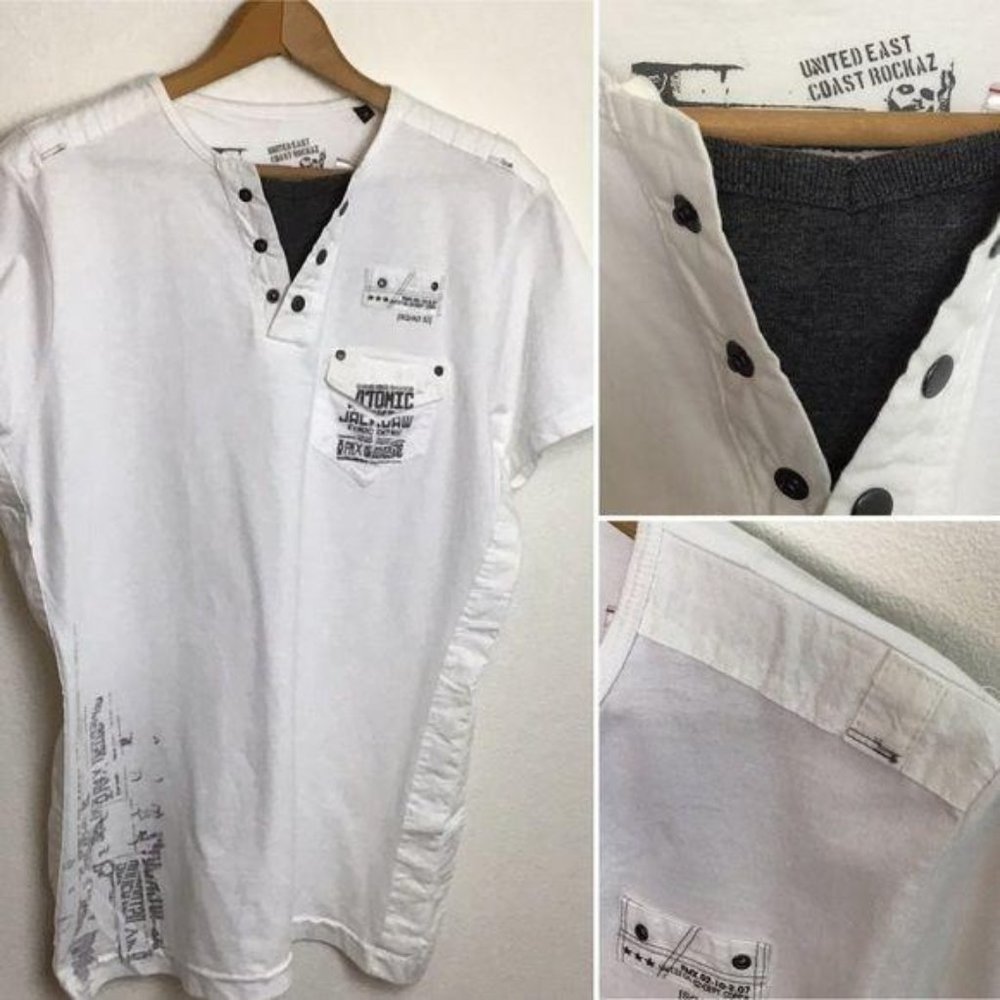 Clock house-Faux Layered Graphic Tee